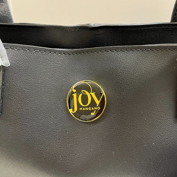 Joy Mangano Clothes It All E*Lite Leather RFID Safe Tote Black - NWT - Picture 4 of 10